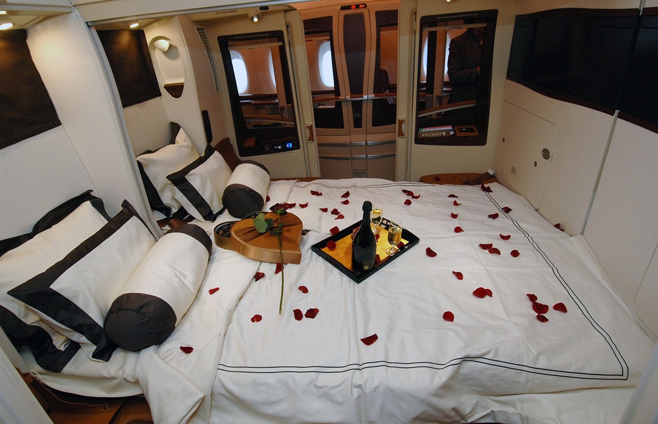 Singapore Airlines First Class Bed