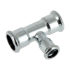 Image of BONFIX press fitting galvanized steel Tee reduced 35mm x 15mm x 35mm FFF