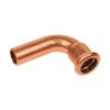 Image of BONFIX press fitting red copper push-in elbow 90 degrees 35mm MF