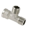 Afbeelding van BONFIX messing vertind draadfitting T-stuk 3/8inch RpRR