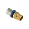 Afbeelding van BONFIX Alu-pers - messing perskoppeling - persfitting - puntstuk 1 1/4inch x 40mm FR