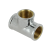 Afbeelding van BONFIX messing verchroomd draadfitting T-stuk binnendraad 1/2inch RpRpRp