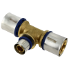 Afbeelding van BONFIX Alu-pers messing persfitting T-stuk verloop 63mm x 50mm x 63mm FFF