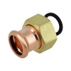 Image of BONFIX press fitting red copper union coupling 35mm x 2inch MF