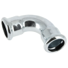 Image of BONFIX press fitting galvanized steel elbow 90 degrees 12mm FF