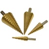 Image of GEKO Step Drill Bit Set 4 sizes - 2 mm gradation | HSS with Titanium