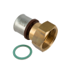 Afbeelding van BONFIX Alu-pers - messing perskoppeling - 2-delig wartelkoppeling binnendraad 1 1/4inch x 32mm FRp