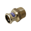 Image of BONFIX press fitting red copper silicium male adapter 28mm x 1inch FR