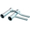 Image of BONFIX press fitting galvanized steel cross-over single 28mm x 15mm