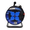 Afbeelding van Elektrische Kabelhaspel 25 m – 4 Stopcontacten – 230V – 3x1.5mm² - GEKO
