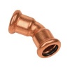 Image of BONFIX press fitting red copper elbow 45 degrees 12mm FF