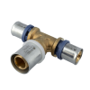 Afbeelding van BONFIX Alu-pers messing persfitting T-stuk verloop 20mm x 25mm x 20mm FFF