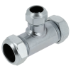 Afbeelding van BONFIX C-staal knelfitting T-stuk verlopend 109 - 22mm x 22mm x 15mm FFF