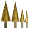 Image of GEKO Step Drill Bit Set 4 sizes - 2 mm gradation | HSS with Titanium