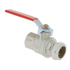 Image of BONFIX brass ball valve compression 3/4inch x 22mm FRp