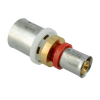 Afbeelding van BONFIX Alu-pers - messing perskoppeling / persfitting - verloopkoppeling recht 25mm x 16mm