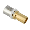 Afbeelding van BONFIX Alu-pers - messing perskoppeling - insteekkoppeling insteekverloop 25mm x 22mm MF