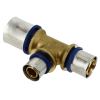 Afbeelding van BONFIX Alu-pers messing persfitting T-stuk verloop 40mm x 26mm x 32mm FFF