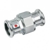 Image of BONFIX press fitting galvanized steel 3-piece coupling 28mm x 28mm FF