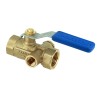 Afbeelding van BONFIX messing draadfitting kogelkraan met aftap 1inch RpRp