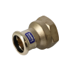 Image of BONFIX press fitting red copper female adapter 22mm x 1inch FRp
