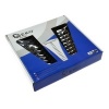 Image of GEKO Polished Combination Wrench Set 12-Piece 6–22 mm Metric – With Storage Rack