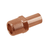 Image of BONFIX press fitting red copper push-in coupling male thread 35mm x 1 1/4inch MR