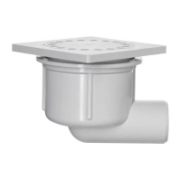 Martens ABS 100mm x 100mm doucheplug afvoerput zij-uitloop 40mm