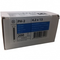 Self driling screws with drilling point 4.2 x 13 galvanized - 200 pcs