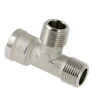 BONFIX messing vertind draadfitting T-stuk 3/8inch RpRR