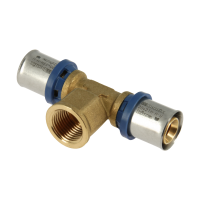 BONFIX Alu-pers messing persfitting T-stuk 20mm x 1/2inch x 20mm