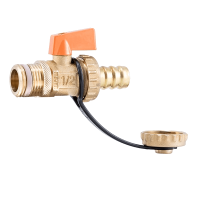 EnergyBy kogelvul- en aftapkraan met rode knop buitendraad 1/2inch (geschikt voor solar)