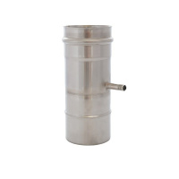 SKS-X 130 – enkelwandig rookkanaal met meetpunt rvs 250mm diameter Ø130