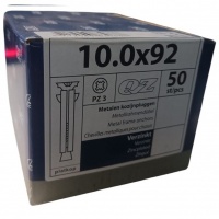 QZ kozijnpluggen platkop 10.0 x 92 - 50 stuks