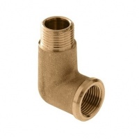 BONFIX messing draadfitting bocht 90 graden 1/2inch RRp