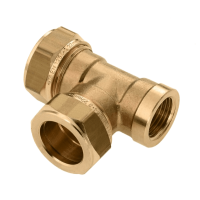 BONFIX messing knelfitting T-stuk binnendraad 15mm x 15mm x 1/2inch FRpF