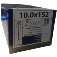 QZ kozijnpluggen platkop 10.0 x 152 - 50 stuks