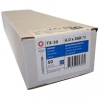 Tellerkopschroeven 6.0 x 260 deeldraad - 50 stuks