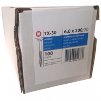 Spaanplaatschroeven 6.0 x 200 deeldraad - 100 stuks