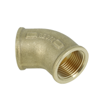 BONFIX messing draadfitting bocht 45 graden 1inch RpRp