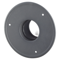 SPKP pellet 100 – pelletkachel rookkanaal rozet met kraag diameter Ø100mm