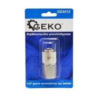GEKO Compressed air quick coupling 1/4 inch internal thread – Brass