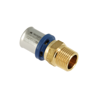 BONFIX Alu-pers - messing perskoppeling - persfitting - puntstuk 1 1/4inch x 40mm FR