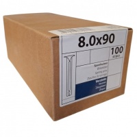 Spanhulzen 8.0 x 90 - 100 stuks