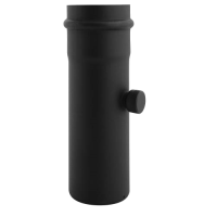 SPKP pellet 80 – pelletkachel rookkanaal met meetpunt zwart 250mm diameter Ø80mm