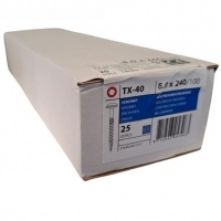 Tellerkopschroeven 8.0 x 240 deeldraad - 25 stuks