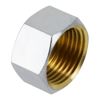 BONFIX messing verchroomd draadfitting dop 3/8inch Rp