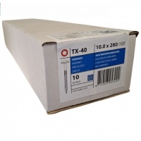 Tellerkopschroeven 10.0 x 280 deeldraad - 10 stuks