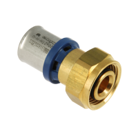 BONFIX Alu-pers messing persfitting 2-delig euroconus wartelkoppeling 20mm x 3/4inch