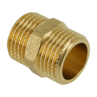 BONFIX messing draadfitting dubbele nippel 1/2inch RR